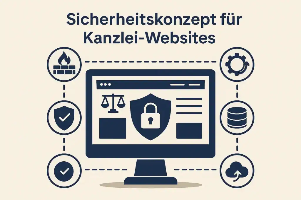 Sicherheitskonzept für Kanzlei-Websites mit fünf technischen Grundlagen