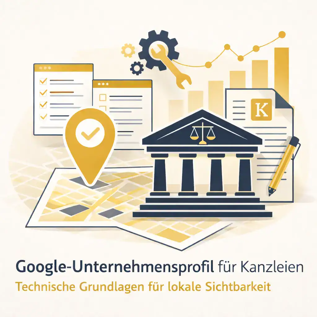 Google-Unternehmensprofil einer Kanzlei als Grundlage für lokale Sichtbarkeit in der Google-Suche