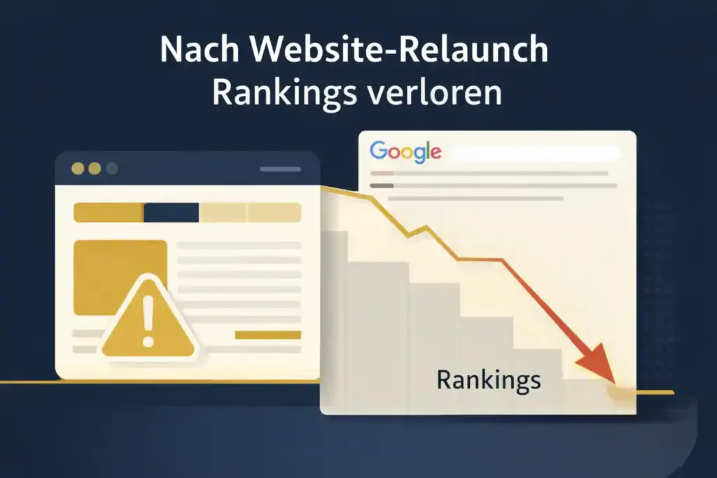 Website Relaunch einer Kanzlei führt zu Rankingverlust und sinkender Sichtbarkeit bei Google
