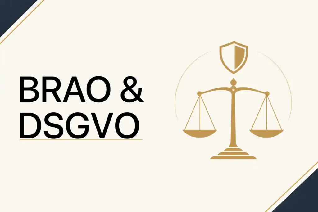 BRAO und DSGVO Kanzlei-Website – Waage-Symbol als Sinnbild für anwaltliche Verschwiegenheit und Datenschutz